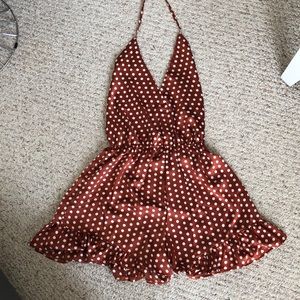 Burnt orange romper